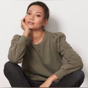 Evereve Quilted Sleeve Pullover